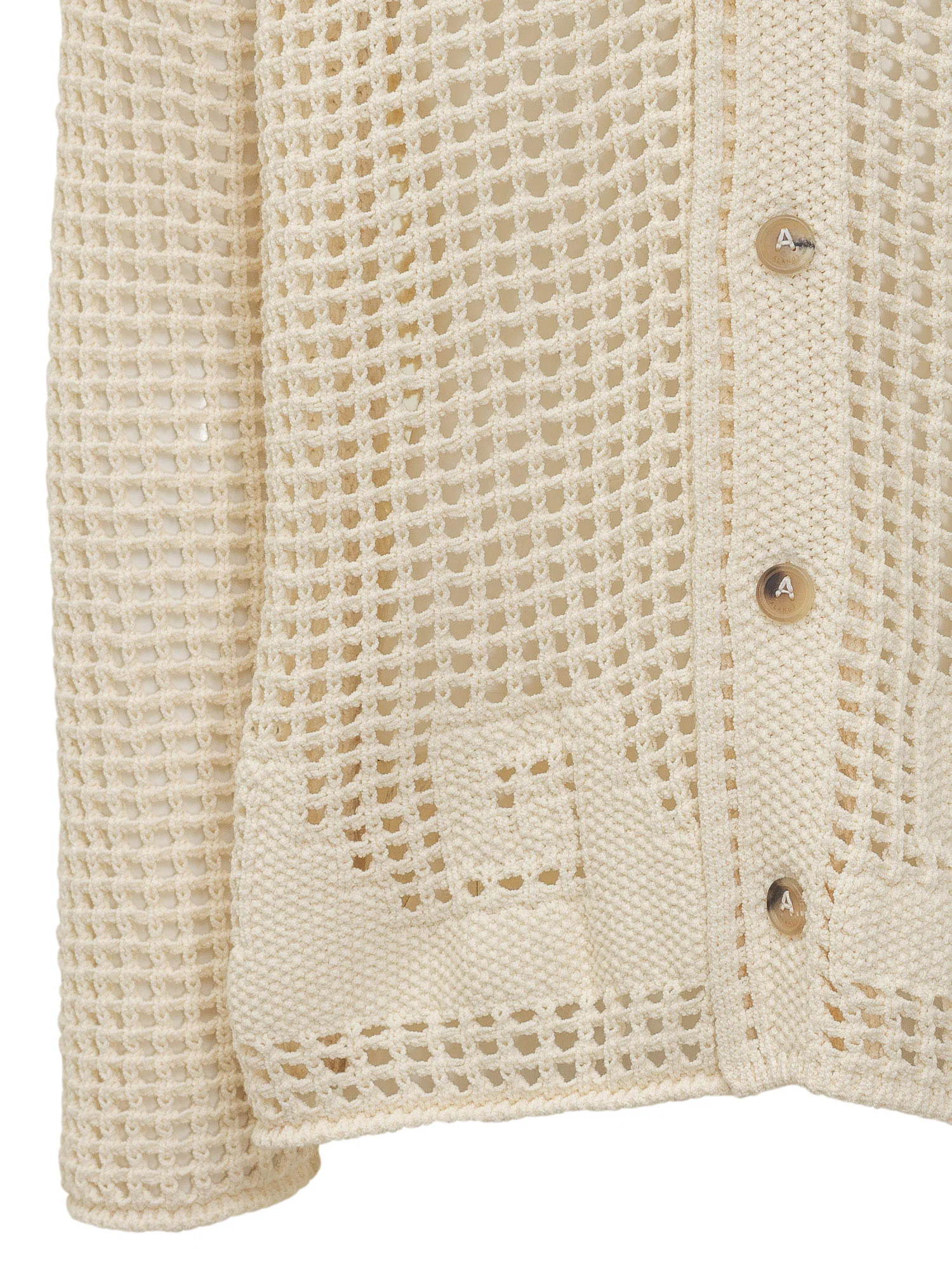 Camicia Cardigan In Maglia Traforata - Image 4