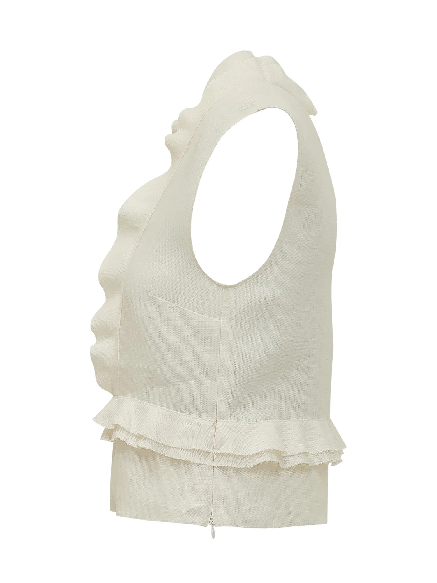Top con Rouches e Bottoni Frontali - Image 3